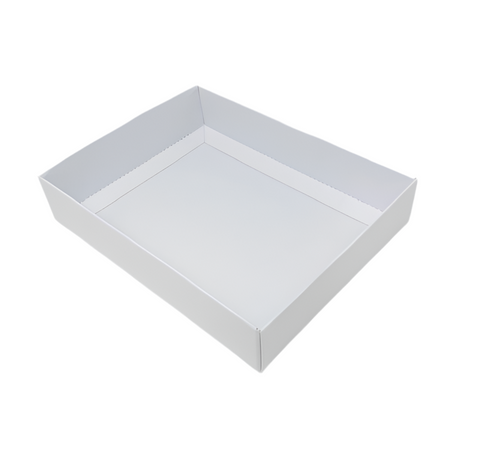 FOLD UP 6 CHOCOLATE BOX BASE - WHITE (Pack of 20)