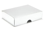 FOLD UP 12 CHOCOLATE BOX LID - SILVER (Pack of 20)