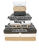 FOLD UP 9 CHOCOLATE BOX LID - BLACK (Pack of 20)