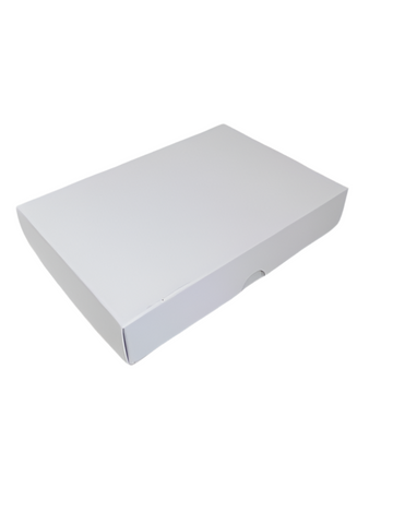 FOLD UP 12 CHOCOLATE BOX LID - WHITE (Pack of 20)