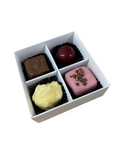 FOLD UP 4 CHOCOLATE BOX BASE - WHITE (Pack of 20)