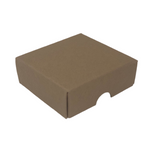 FOLD UP 4 CHOCOLATE BOX LID- KRAFT (Pack of 20)