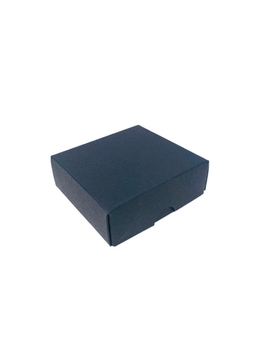 FOLD UP 9 CHOCOLATE BOX LID - BLACK (Pack of 20)