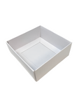 FOLD UP 9 CHOCOLATE BOX BASE - WHITE (Pack of 20)