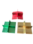 Fold Up 4 CHOCOLATE BOX-BUNDLE- Black base/White lid/Gold insert