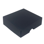 FOLD UP 4 CHOCOLATE BOX LID - BLACK (Pack of 20)