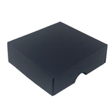 FOLD UP 4 CHOCOLATE BOX LID - BLACK (Pack of 20)