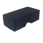 FOLD UP 2 CHOCOLATE BOX LID - BLACK (Pack of 20)