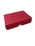 FOLD UP 6 CHOCOLATE BOX LID - CHERRY RED (Pack of 20)